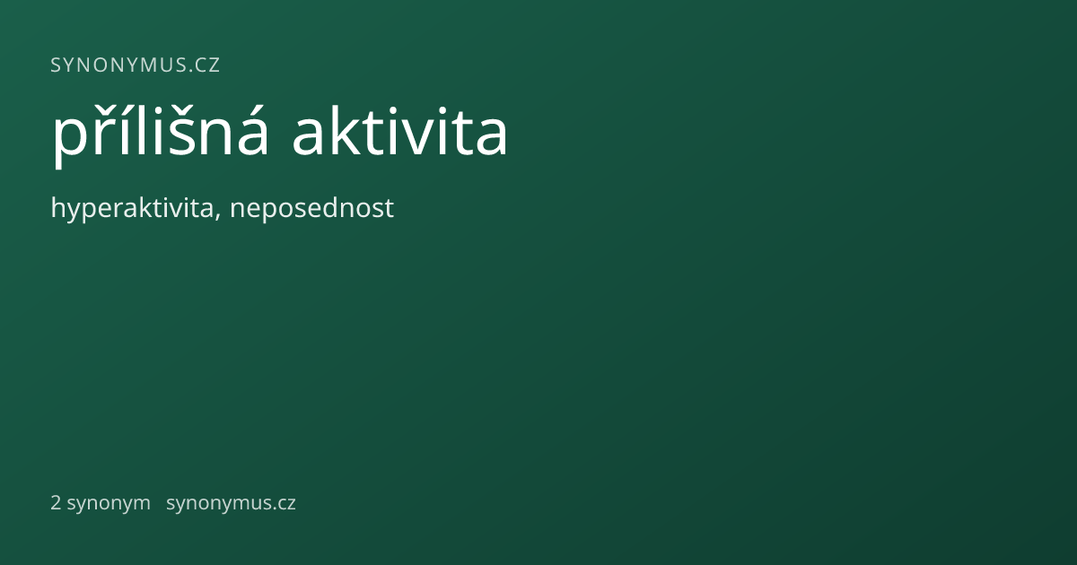 Náhled odkazu: přílišná aktivita