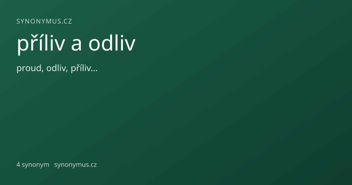 Náhled odkazu: příliv a odliv