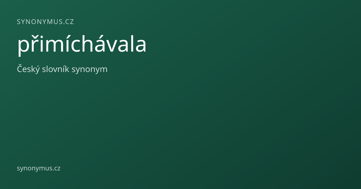 Náhled odkazu: přimíchávala