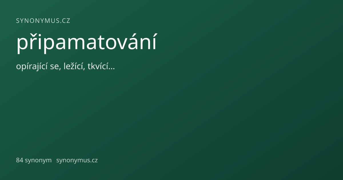Náhled odkazu: připamatování