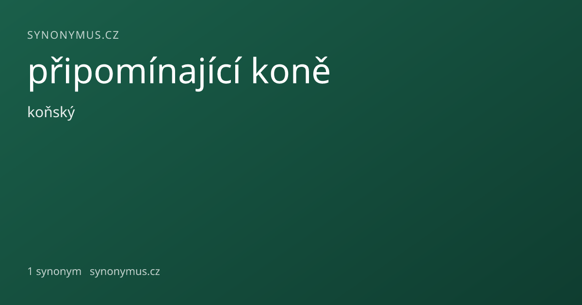Náhled odkazu: připomínající koně