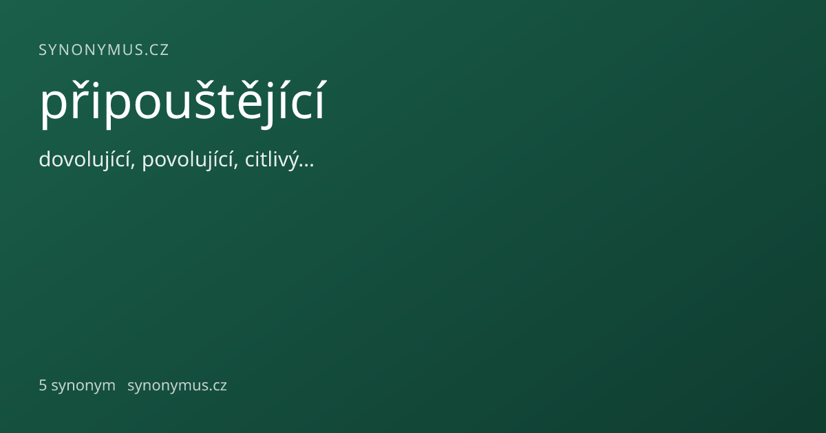 Náhled odkazu: připouštějící