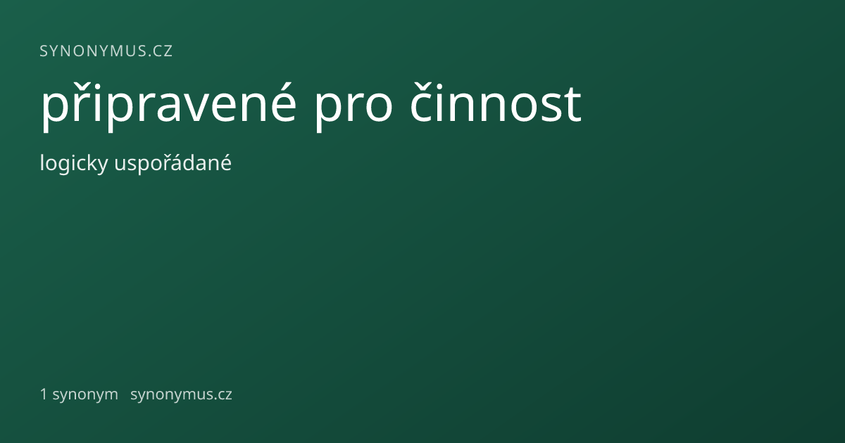 Náhled odkazu: připravené pro činnost