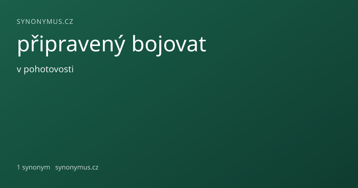 Náhled odkazu: připravený bojovat