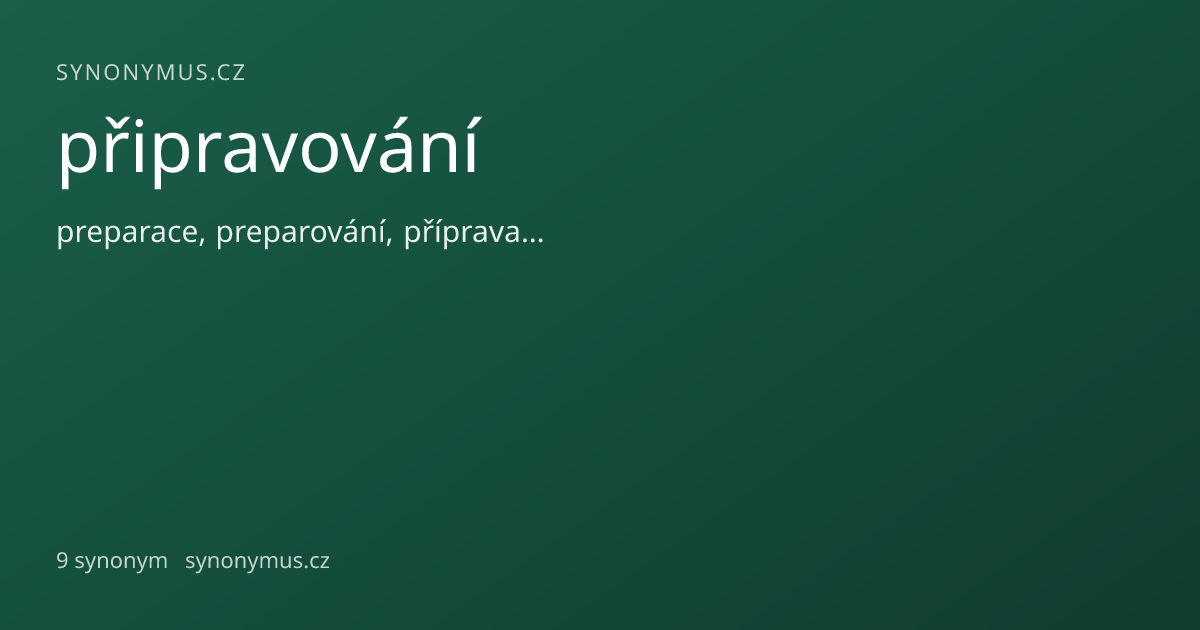 Náhled odkazu: připravování