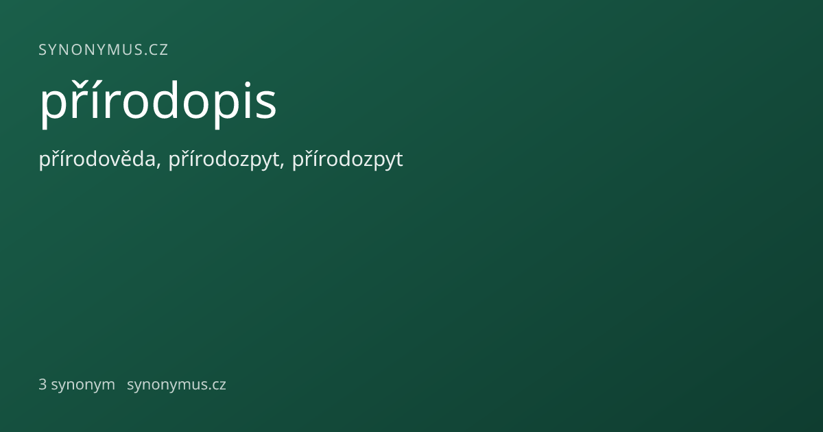 Náhled odkazu: přírodopis