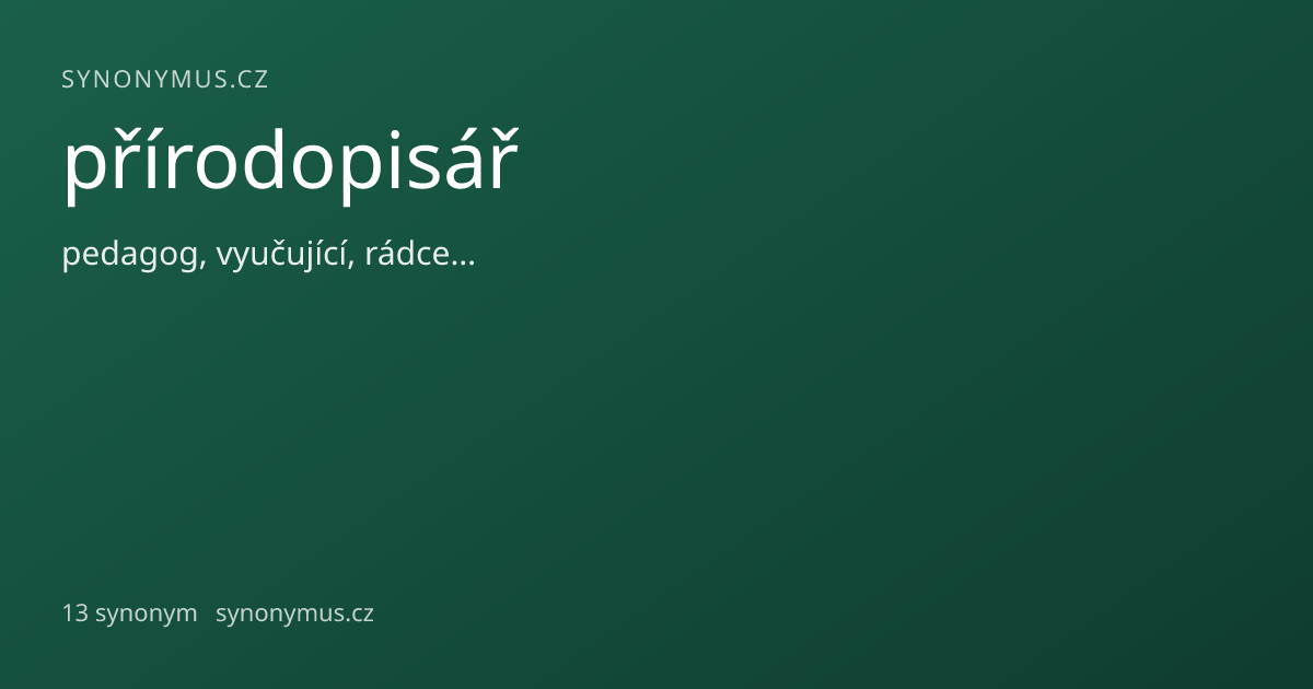 Náhled odkazu: přírodopisář