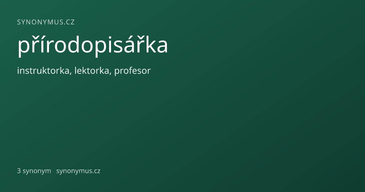 Náhled odkazu: přírodopisářka