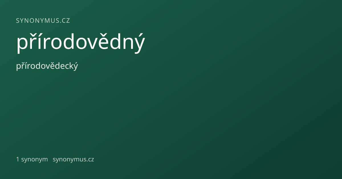 Náhled odkazu: přírodovědný