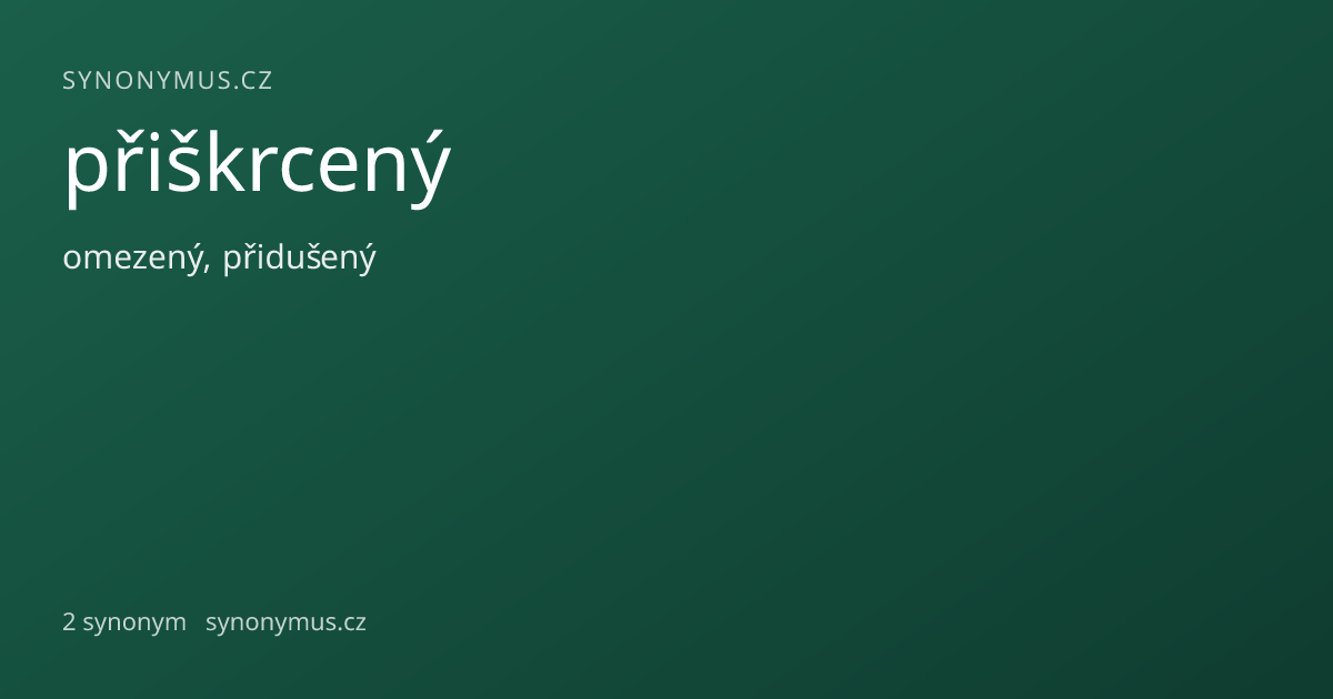 Náhled odkazu: přiškrcený