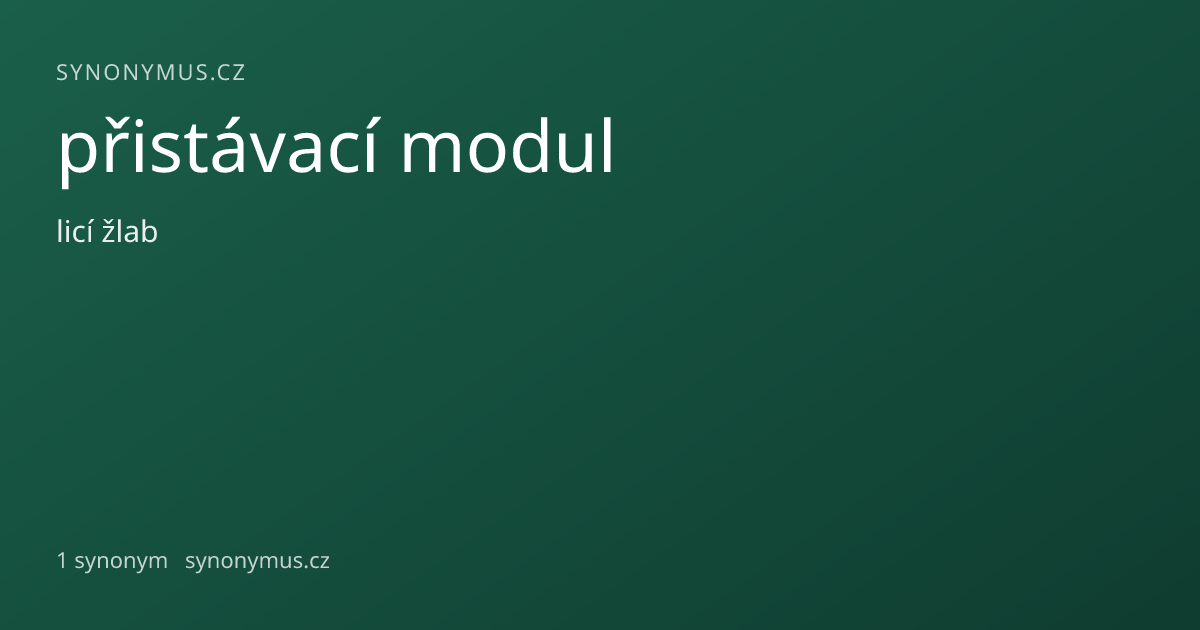 Náhled odkazu: přistávací modul