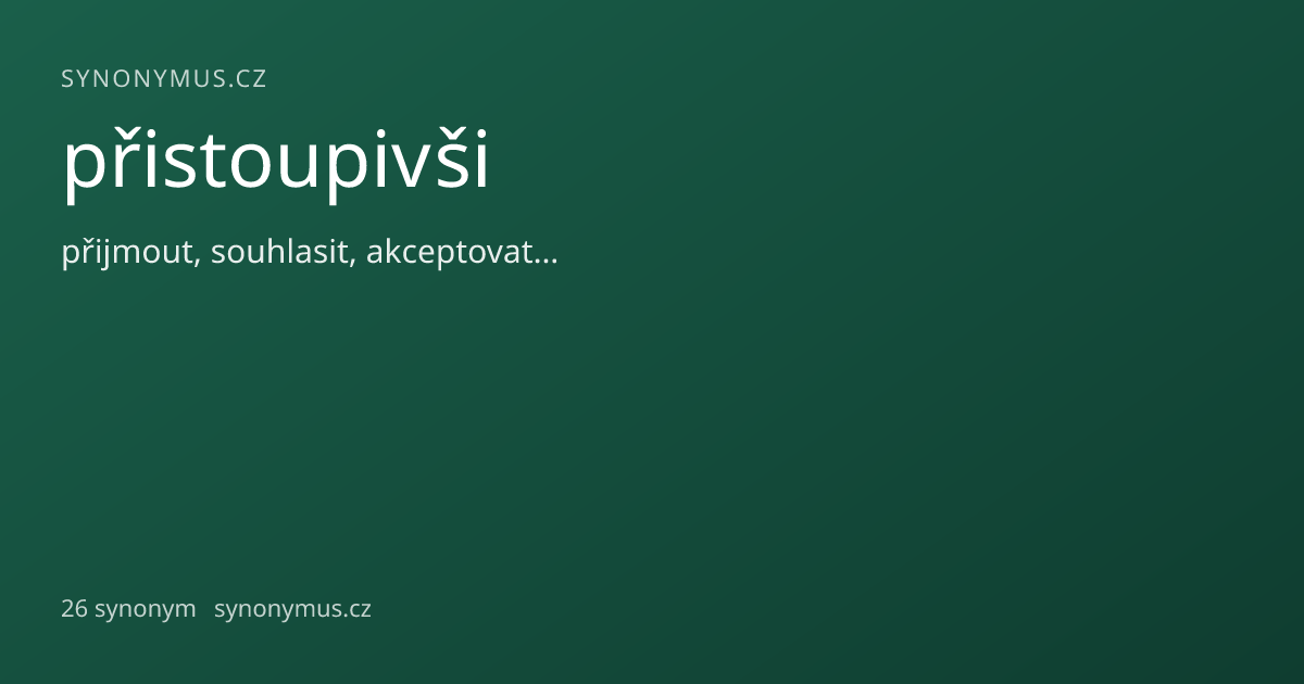 Náhled odkazu: přistoupivši