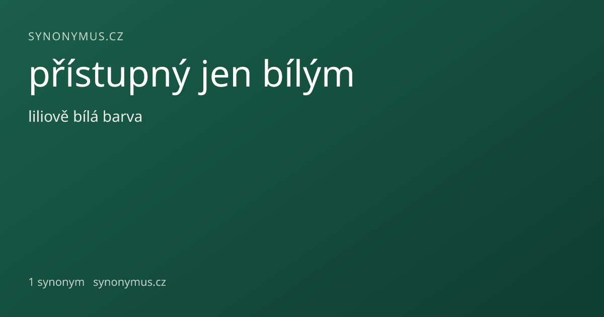 Náhled odkazu: přístupný jen bílým