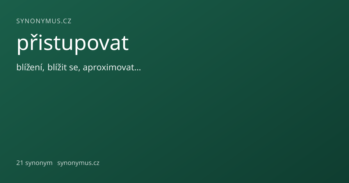 Náhled odkazu: přistupovat