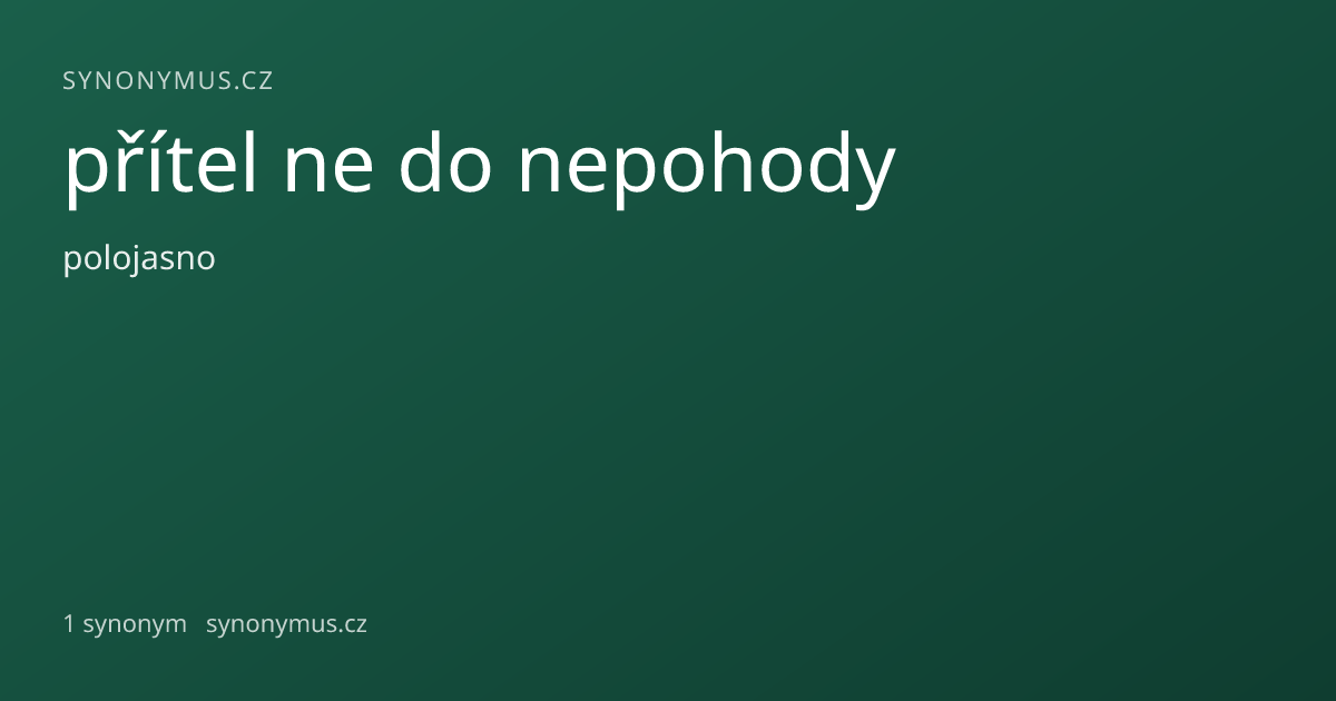 Náhled odkazu: přítel ne do nepohody
