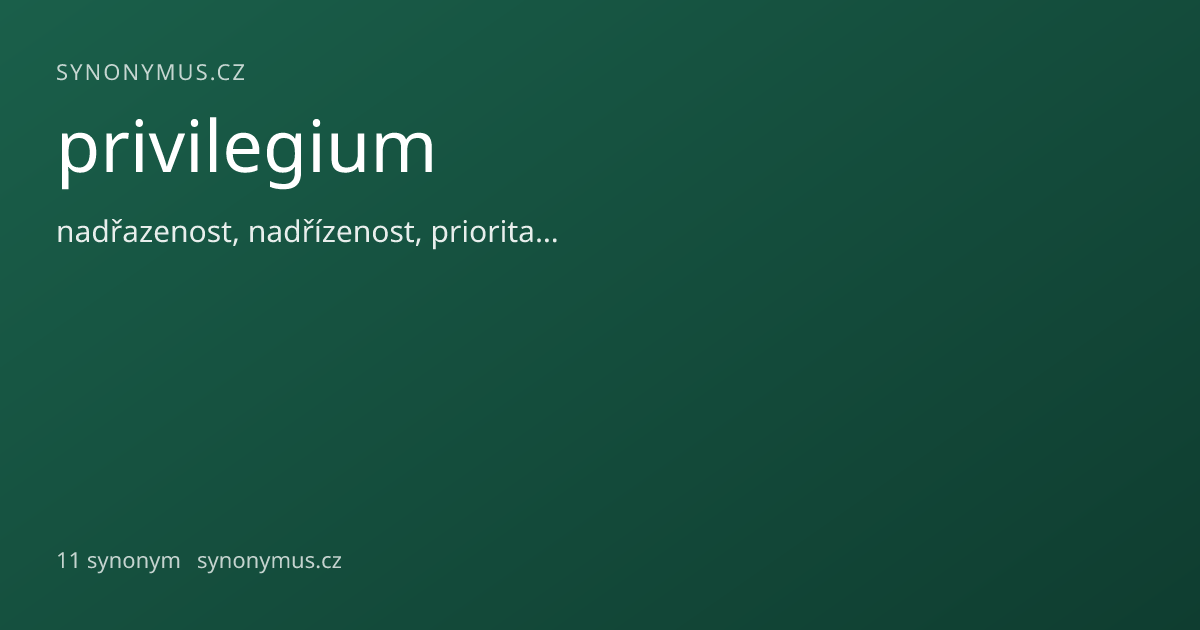 Náhled odkazu: privilegium