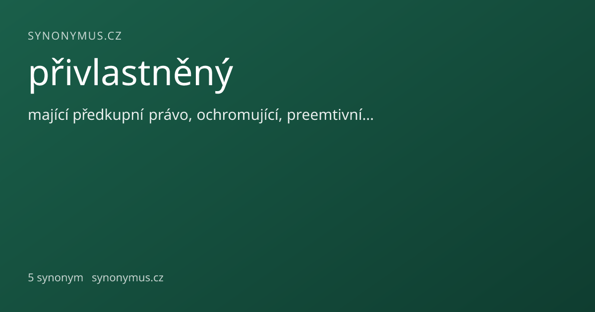 Náhled odkazu: přivlastněný