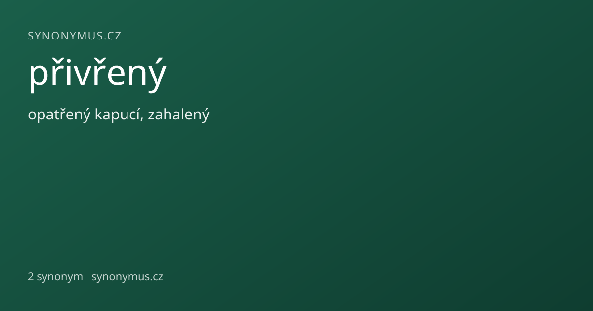 Náhled odkazu: přivřený