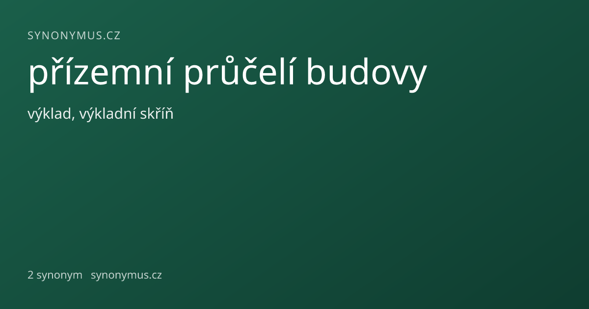 Náhled odkazu: přízemní průčelí budovy