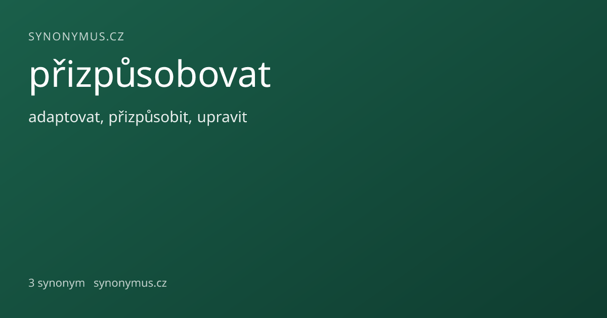 Náhled odkazu: přizpůsobovat