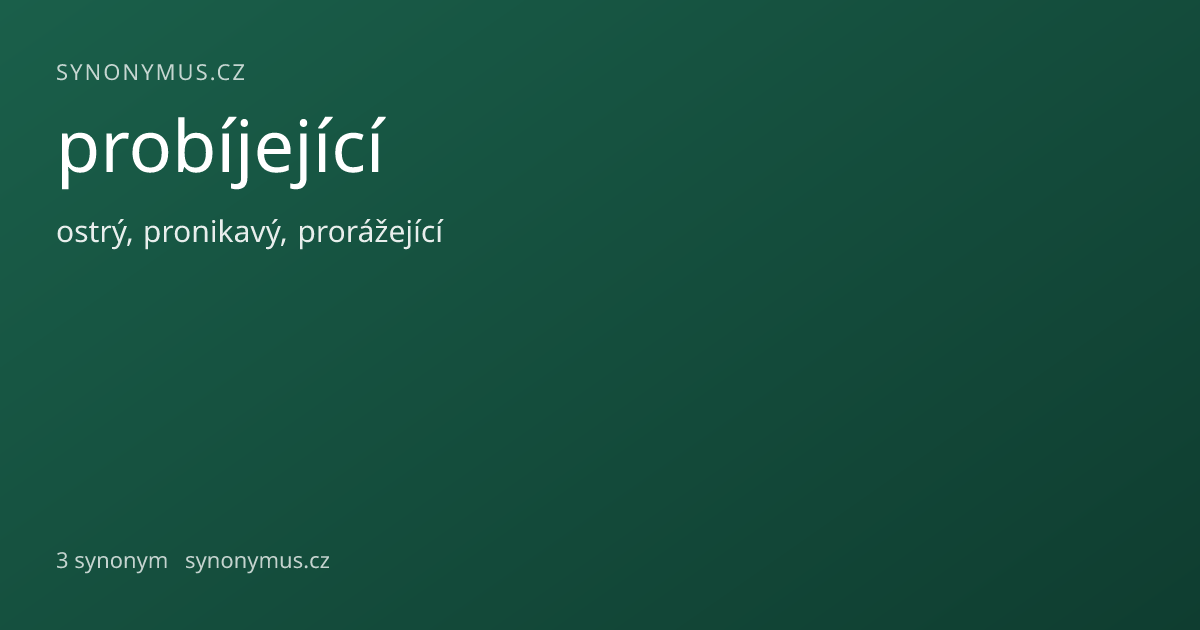 Náhled odkazu: probíjející