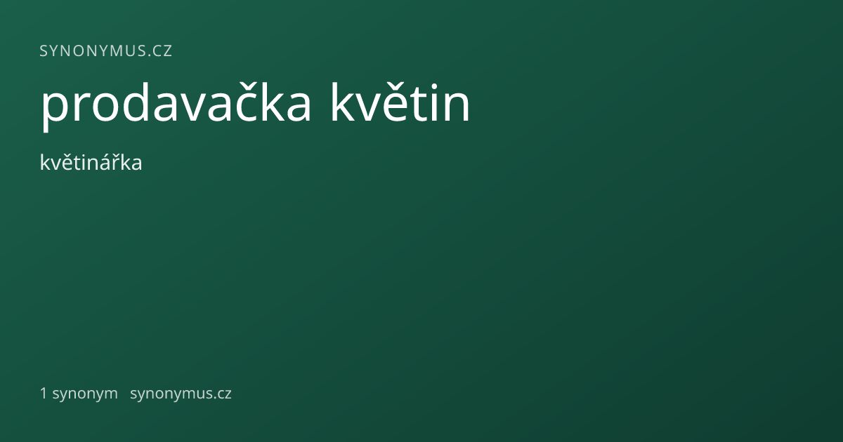 Náhled odkazu: prodavačka květin