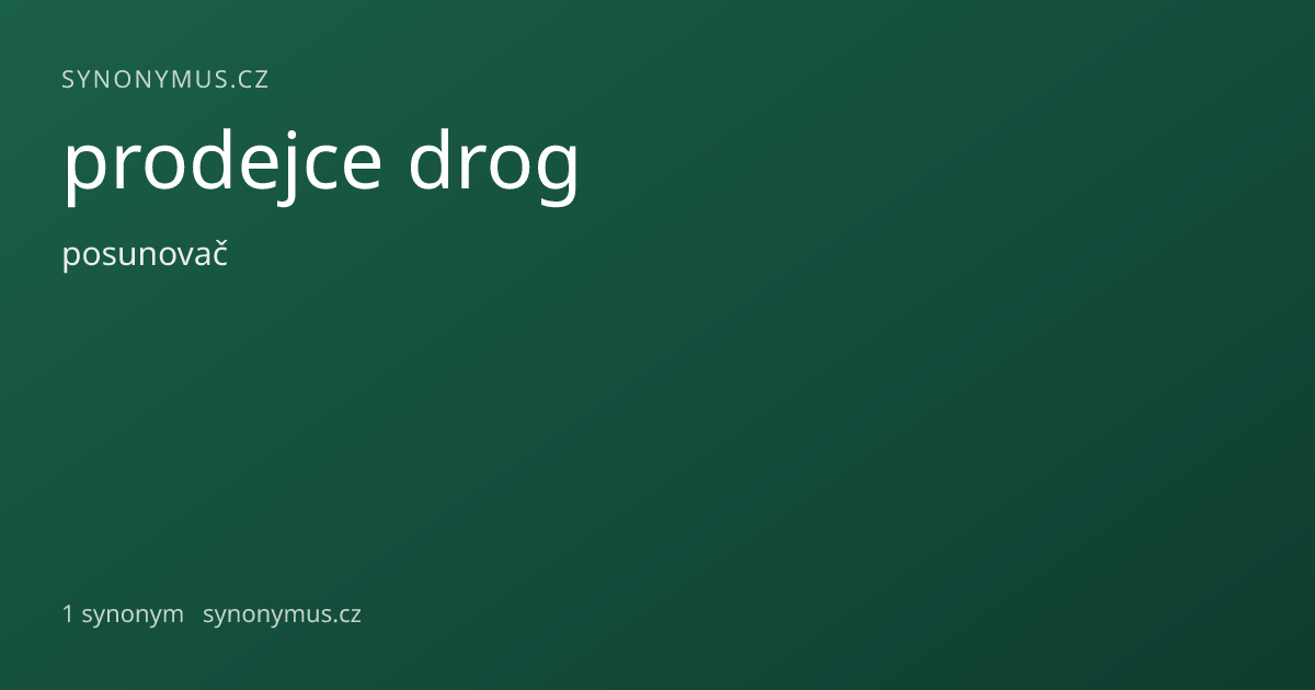 Náhled odkazu: prodejce drog