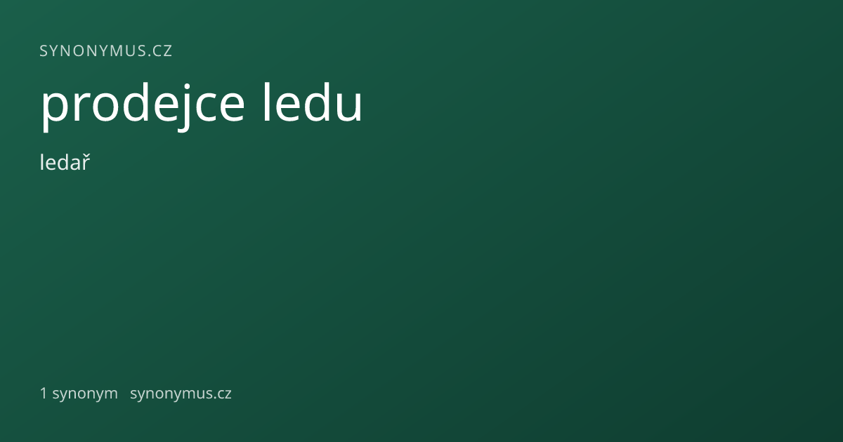 Náhled odkazu: prodejce ledu