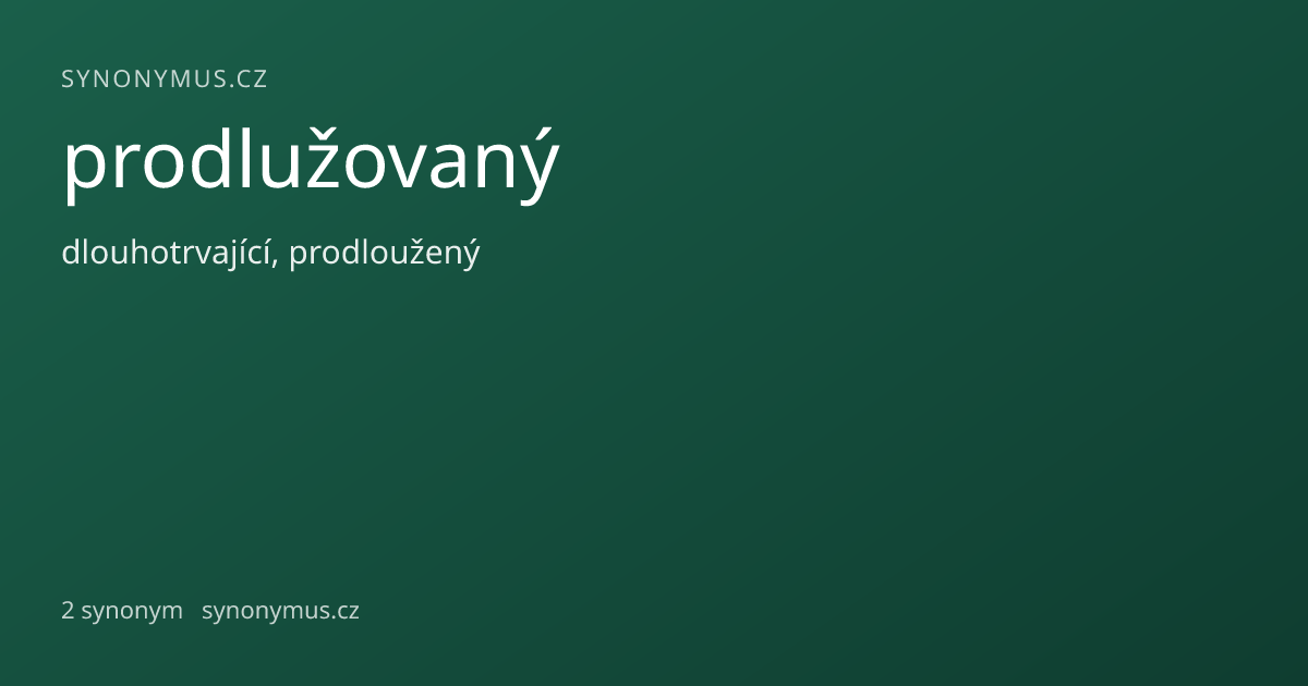 Náhled odkazu: prodlužovaný