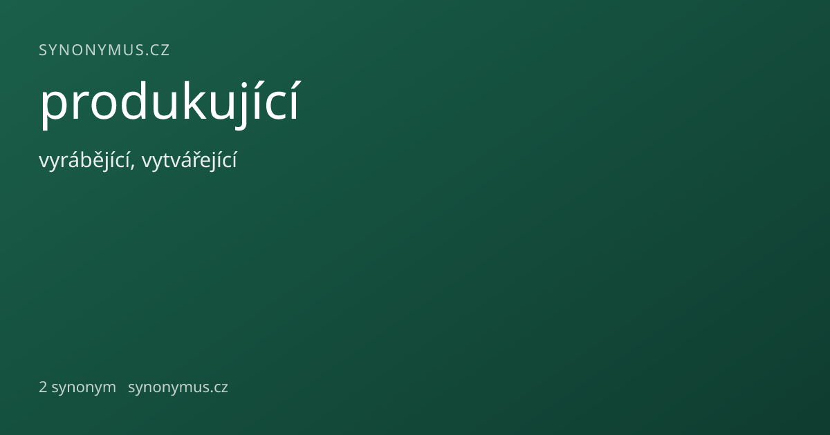 Náhled odkazu: produkující