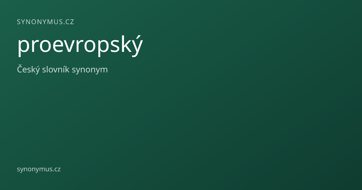 Náhled odkazu: proevropský