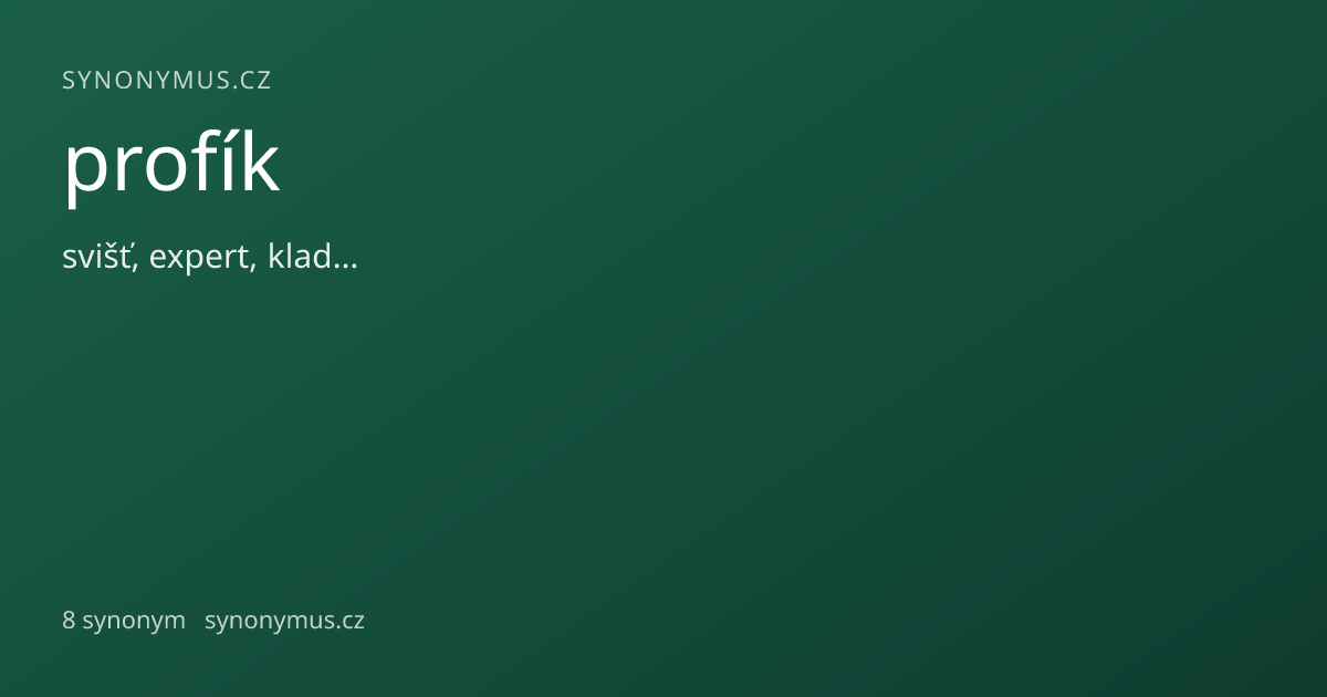 Náhled odkazu: profík