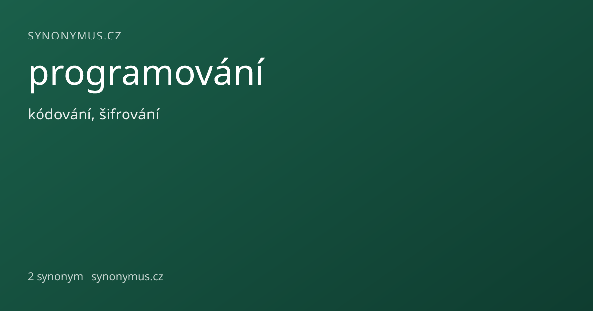 Náhled odkazu: programování
