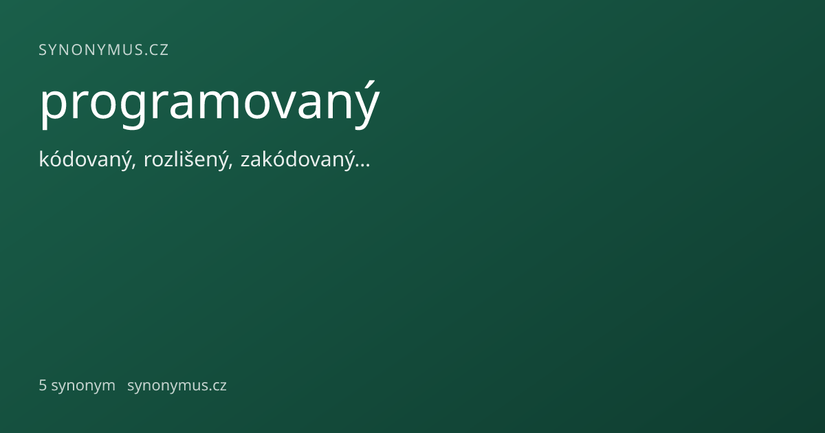 Náhled odkazu: programovaný