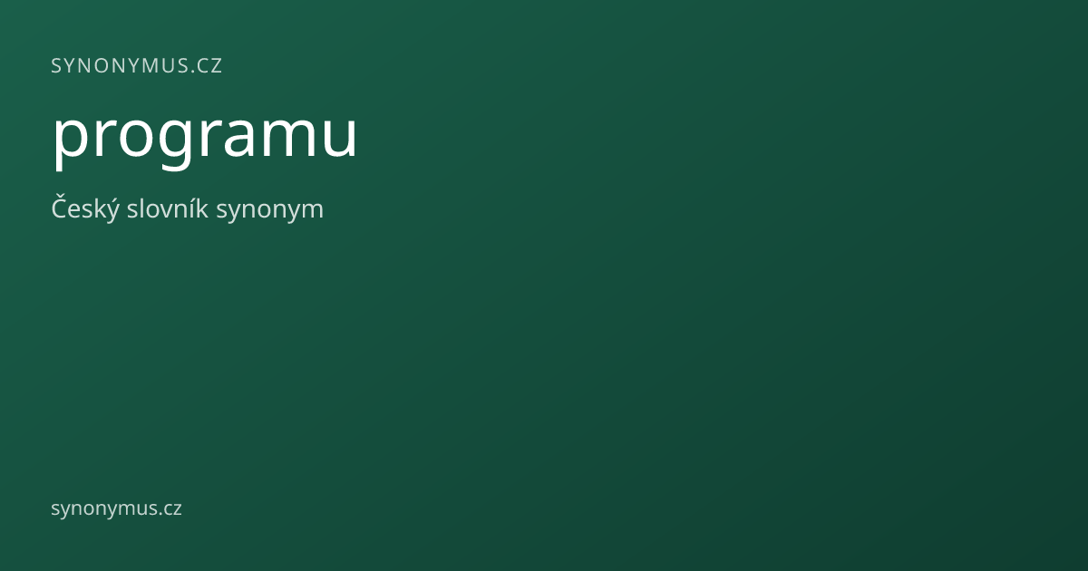 Náhled odkazu: programu