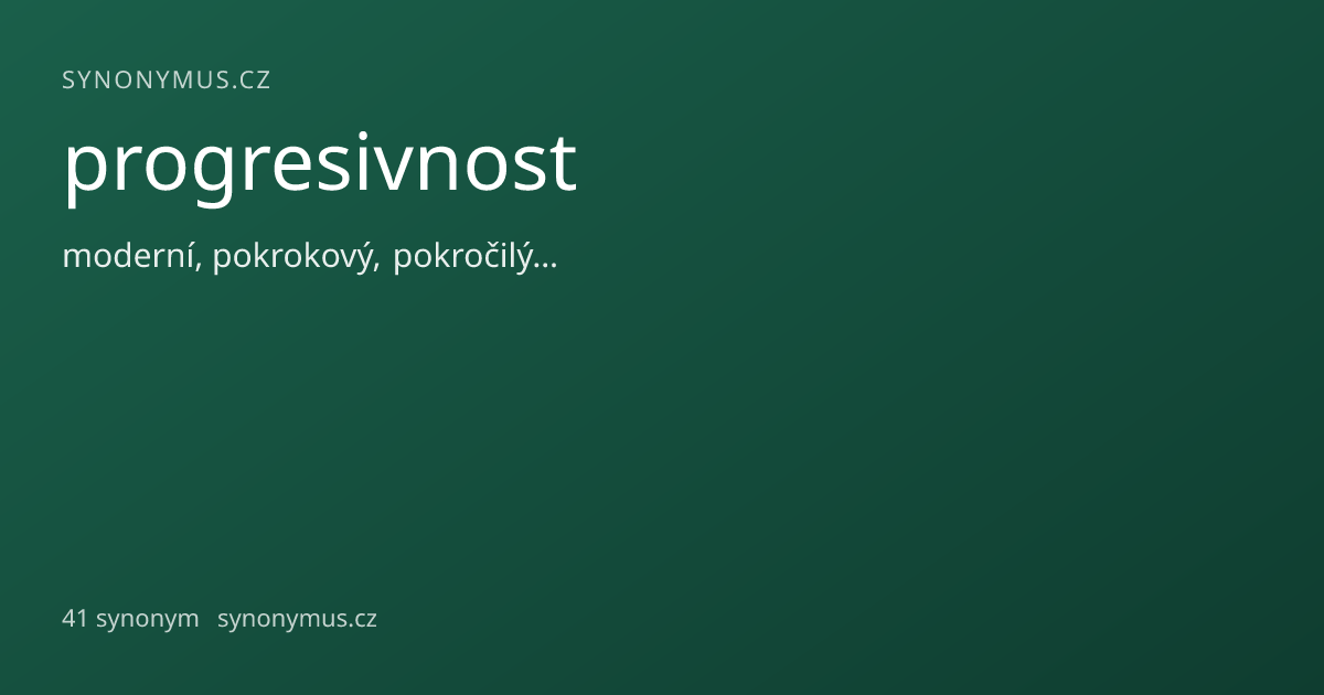 Náhled odkazu: progresivnost