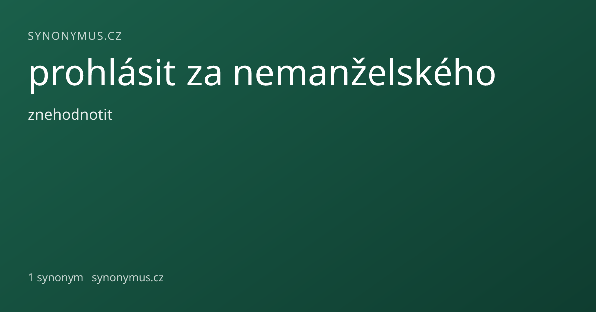 Náhled odkazu: prohlásit za nemanželského