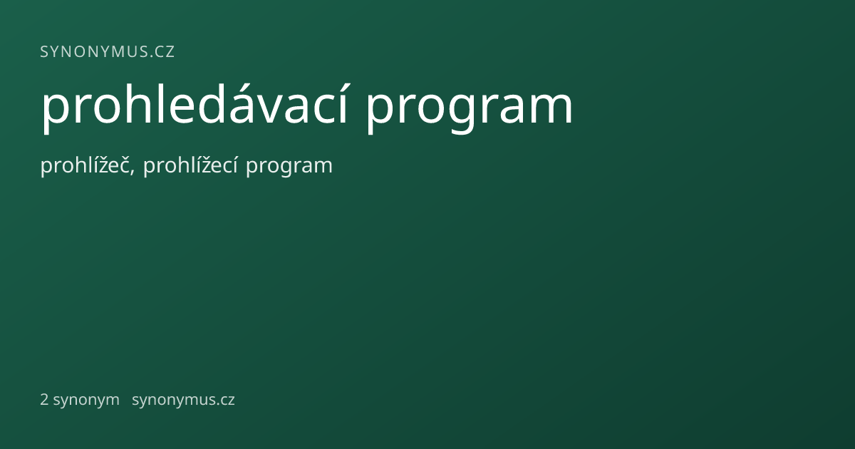Náhled odkazu: prohledávací program