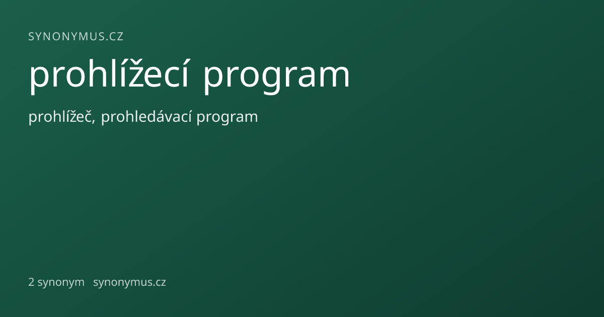 Náhled odkazu: prohlížecí program