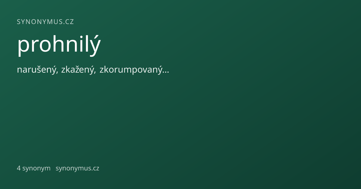 Náhled odkazu: prohnilý