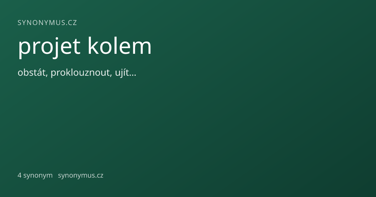 Náhled odkazu: projet kolem
