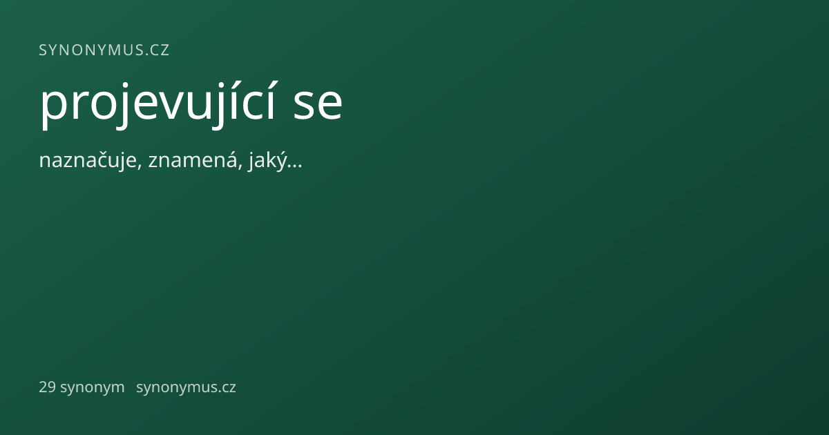 Náhled odkazu: projevující se