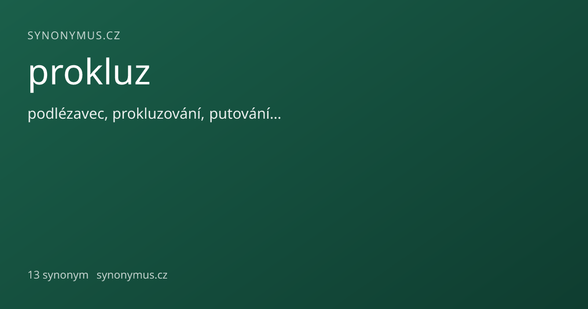 Náhled odkazu: prokluz