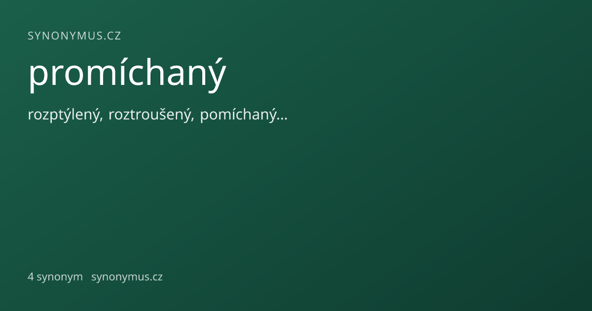 Náhled odkazu: promíchaný