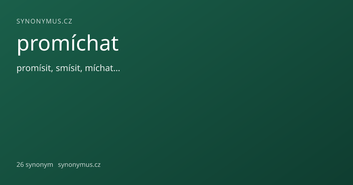 Náhled odkazu: promíchat