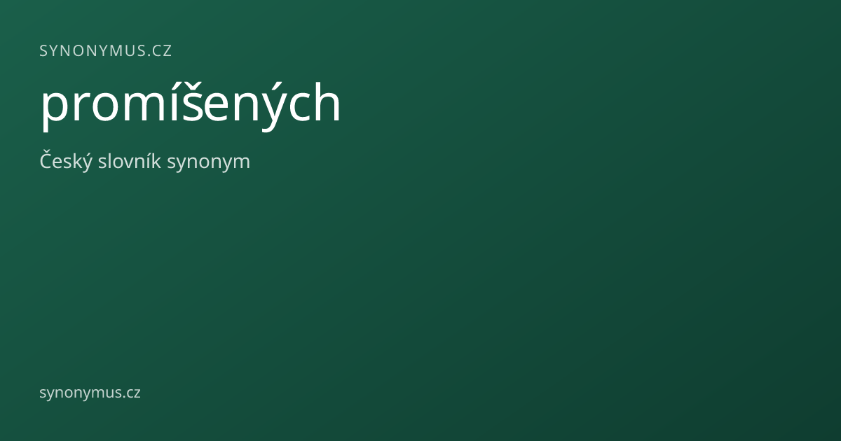 Náhled odkazu: promíšených