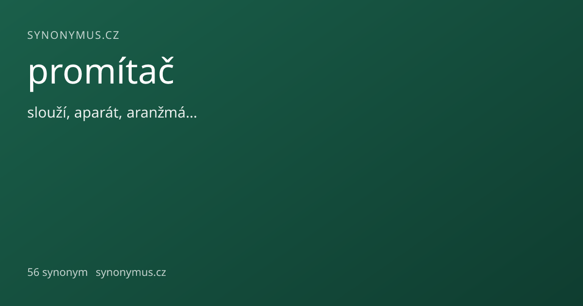 Náhled odkazu: promítač