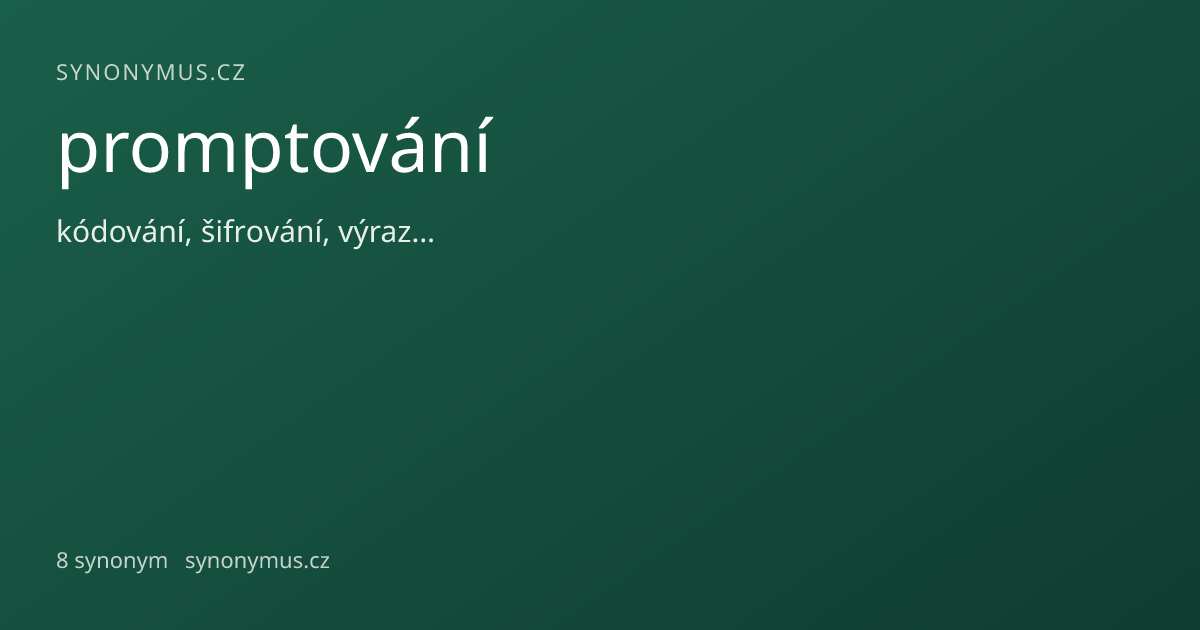 Náhled odkazu: promptování