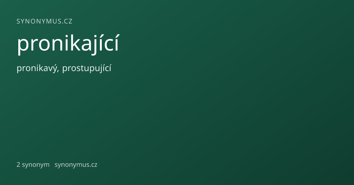 Náhled odkazu: pronikající