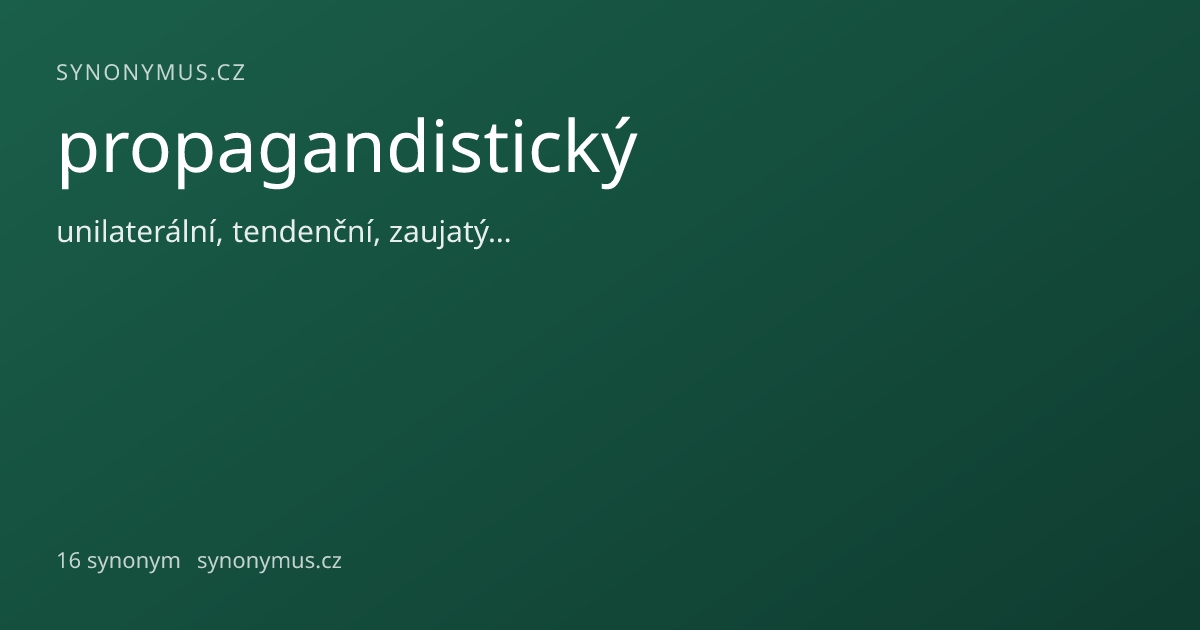 Náhled odkazu: propagandistický